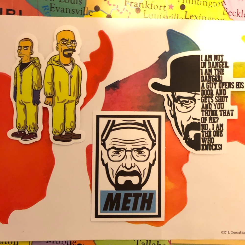Breaking Bad Sticker set of 3